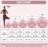 imageAPEXUP Yoga ampamp Pilates Ball  Anti Slip Heavy Duty Gym Ball for Fitness Balance ampamp Core WorkoutPink