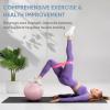 imageAPEXUP Yoga ampamp Pilates Ball  Anti Slip Heavy Duty Gym Ball for Fitness Balance ampamp Core WorkoutPink