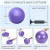 imageAPEXUP Yoga ampamp Pilates Ball  Anti Slip Heavy Duty Gym Ball for Fitness Balance ampamp Core WorkoutPurple