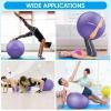 imageAPEXUP Yoga ampamp Pilates Ball  Anti Slip Heavy Duty Gym Ball for Fitness Balance ampamp Core WorkoutPurple