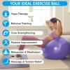 imageAPEXUP Yoga ampamp Pilates Ball  Anti Slip Heavy Duty Gym Ball for Fitness Balance ampamp Core WorkoutPurple