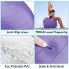 imageAPEXUP Yoga ampamp Pilates Ball  Anti Slip Heavy Duty Gym Ball for Fitness Balance ampamp Core WorkoutPurple