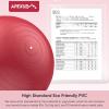 imageAPEXUP Yoga ampamp Pilates Ball  Anti Slip Heavy Duty Gym Ball for Fitness Balance ampamp Core WorkoutRed