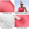 imageAPEXUP Yoga ampamp Pilates Ball  Anti Slip Heavy Duty Gym Ball for Fitness Balance ampamp Core WorkoutRed