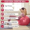 imageAPEXUP Yoga ampamp Pilates Ball  Anti Slip Heavy Duty Gym Ball for Fitness Balance ampamp Core WorkoutRed