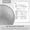 imageAPEXUP Yoga ampamp Pilates Ball  Anti Slip Heavy Duty Gym Ball for Fitness Balance ampamp Core WorkoutSilver
