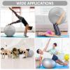 imageAPEXUP Yoga ampamp Pilates Ball  Anti Slip Heavy Duty Gym Ball for Fitness Balance ampamp Core WorkoutSilver