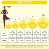 imageAPEXUP Yoga ampamp Pilates Ball  Anti Slip Heavy Duty Gym Ball for Fitness Balance ampamp Core WorkoutYellow