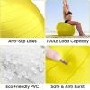 imageAPEXUP Yoga ampamp Pilates Ball  Anti Slip Heavy Duty Gym Ball for Fitness Balance ampamp Core WorkoutYellow