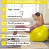 imageAPEXUP Yoga ampamp Pilates Ball  Anti Slip Heavy Duty Gym Ball for Fitness Balance ampamp Core WorkoutYellow
