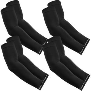 imageAPEXUP Cooling Arm Sleeves for Men Women UV Sun Protection UPF 50 Volleyball Arm Sleeves Compression Sleeves for Outdoor4 Black