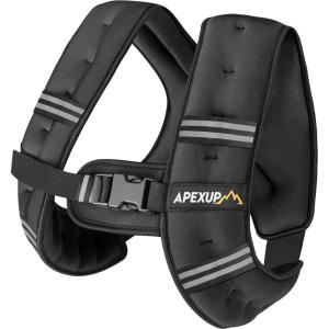 imageAPEXUP Weighted Vest Men Women Weight Vest for Women Workout Equipment for Strength Training RunningBlack