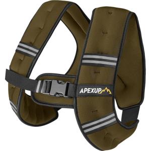 imageAPEXUP Weighted Vest Men Women Weight Vest for Women Workout Equipment for Strength Training RunningKhaki