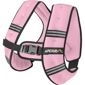 imageAPEXUP Weighted Vest Men Women Weight Vest for Women Workout Equipment for Strength Training RunningPastel Pink