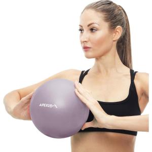 imageAPEXUP Yoga ampamp Pilates Ball  Anti Slip Heavy Duty Gym Ball for Fitness Balance ampamp Core WorkoutMauve