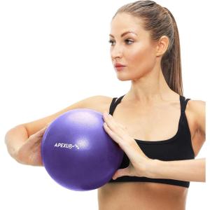 imageAPEXUP Yoga ampamp Pilates Ball  Anti Slip Heavy Duty Gym Ball for Fitness Balance ampamp Core WorkoutPurple