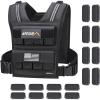 imageAPEXUP Adjustable Weighted Vest Men 20lbs30lbs40lbs Weights with Reflective Stripe Weight Vest Woman Workout Vest for Strength Training Running Walking40lbs