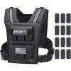 imageAPEXUP Adjustable Weighted Vest Men 20lbs30lbs40lbs Weights with Reflective Stripe Weight Vest Woman Workout Vest for Strength Training Running Walking30lbs