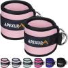 imageAPEXUP Ankle Strap for Cable Machine Ankle Resistance Bands Cable Kick Back Straps for Gym Glute Workouts Leg Extensions Adjustable Straps with Neoprene PaddingPastel Pink