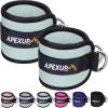 imageAPEXUP Ankle Strap for Cable Machine Ankle Resistance Bands Cable Kick Back Straps for Gym Glute Workouts Leg Extensions Adjustable Straps with Neoprene PaddingPastel Blue