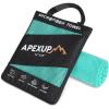 imageAPEXUP Microfiber Travel Towel Ultra Absorbent Quick Dry Towels Lightweight Gym Sports Camping Towel for Workout Yoga Beach Shower Swimming 48quot24quot Army GreenMint Color