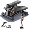 imageAPEXUP Steppers for Exercise at Home Stair Stepper with Resistance Bands and Mat 330LBS Loading Capacity Mini Stepper with LCD Monitor for Full Body Workout Cardio