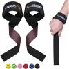 imageAPEXUP Weight Lifting Straps for Weightlifting Lifting Wrist Straps Gym Deadlift Strap Anti Slip Silicone Weightlifting Strap Men Women Powerlifting Strength TrainingBlack