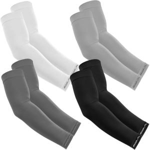 imageAPEXUP Cooling Arm Sleeves for Men Women UV Sun Protection UPF 50 Volleyball Arm Sleeves Compression Sleeves for Outdoor1 Black1 White1 Gray1 Dark Gray