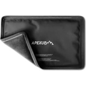 imageAPEXUP Gel Ice Packs for Injuries Reusable Flexible Double Sided Cold Packs for Injuries Ice Pack for Knee Shoulder Back Hip Leg Arm Black S 2PKBlack
