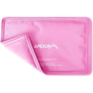 imageAPEXUP Gel Ice Packs for Injuries Reusable Flexible Double Sided Cold Packs for Injuries Ice Pack for Knee Shoulder Back Hip Leg Arm Black S 2PKPink
