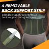 imageAPEXUP Waist Trainer for Women Lower Belly Fat Men Sweat Band Stomach Wrap Waist Trimmer with Removable Lumbar SupportArmy Green