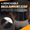 imageAPEXUP Waist Trainer for Women Lower Belly Fat Men Sweat Band Stomach Wrap Waist Trimmer with Removable Lumbar SupportBlackmocha