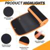 imageAPEXUP Waist Trainer for Women Lower Belly Fat Men Sweat Band Stomach Wrap Waist Trimmer with Removable Lumbar SupportBlackorange