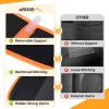 imageAPEXUP Waist Trainer for Women Lower Belly Fat Men Sweat Band Stomach Wrap Waist Trimmer with Removable Lumbar SupportBlackorange