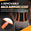 imageAPEXUP Waist Trainer for Women Lower Belly Fat Men Sweat Band Stomach Wrap Waist Trimmer with Removable Lumbar SupportBlackorange