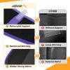 imageAPEXUP Waist Trainer for Women Lower Belly Fat Men Sweat Band Stomach Wrap Waist Trimmer with Removable Lumbar SupportBlackpurple