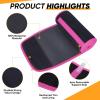 imageAPEXUP Waist Trainer for Women Lower Belly Fat Men Sweat Band Stomach Wrap Waist Trimmer with Removable Lumbar SupportBlackrose Red