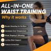imageAPEXUP Waist Trainer for Women Lower Belly Fat Men Sweat Band Stomach Wrap Waist Trimmer with Removable Lumbar SupportMocha